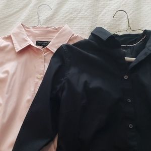 Two Banana Republic tailored shirts